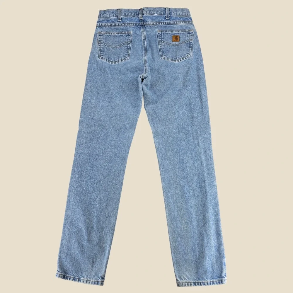 Carhartt B18-STW Traditional Fit Stonewash Blue Denim Jeans Mens 36x36